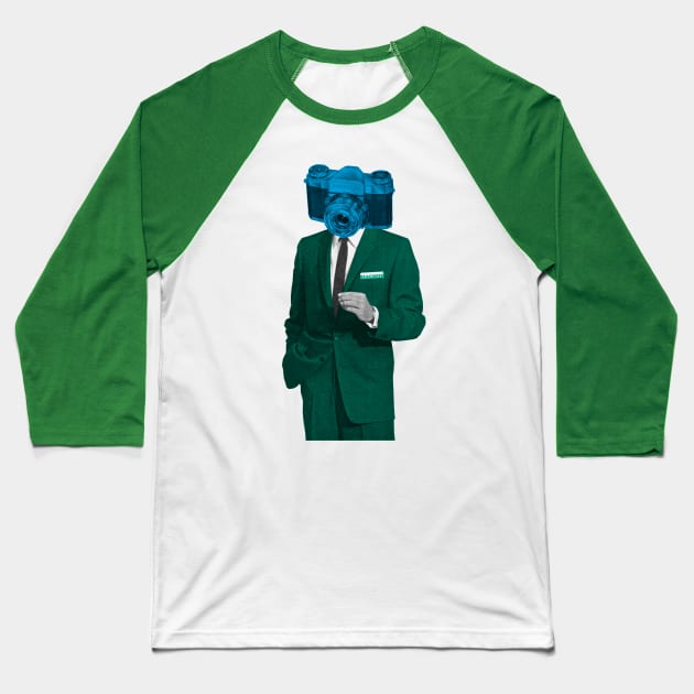 Surreal Camera Shy Baseball T-Shirt by SeaGreen